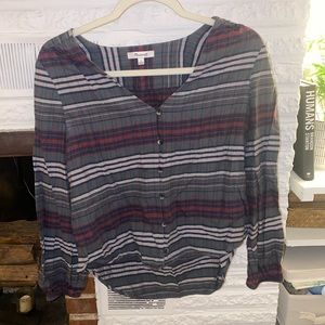 Madewell Plaid Button Down Blouse Size S
